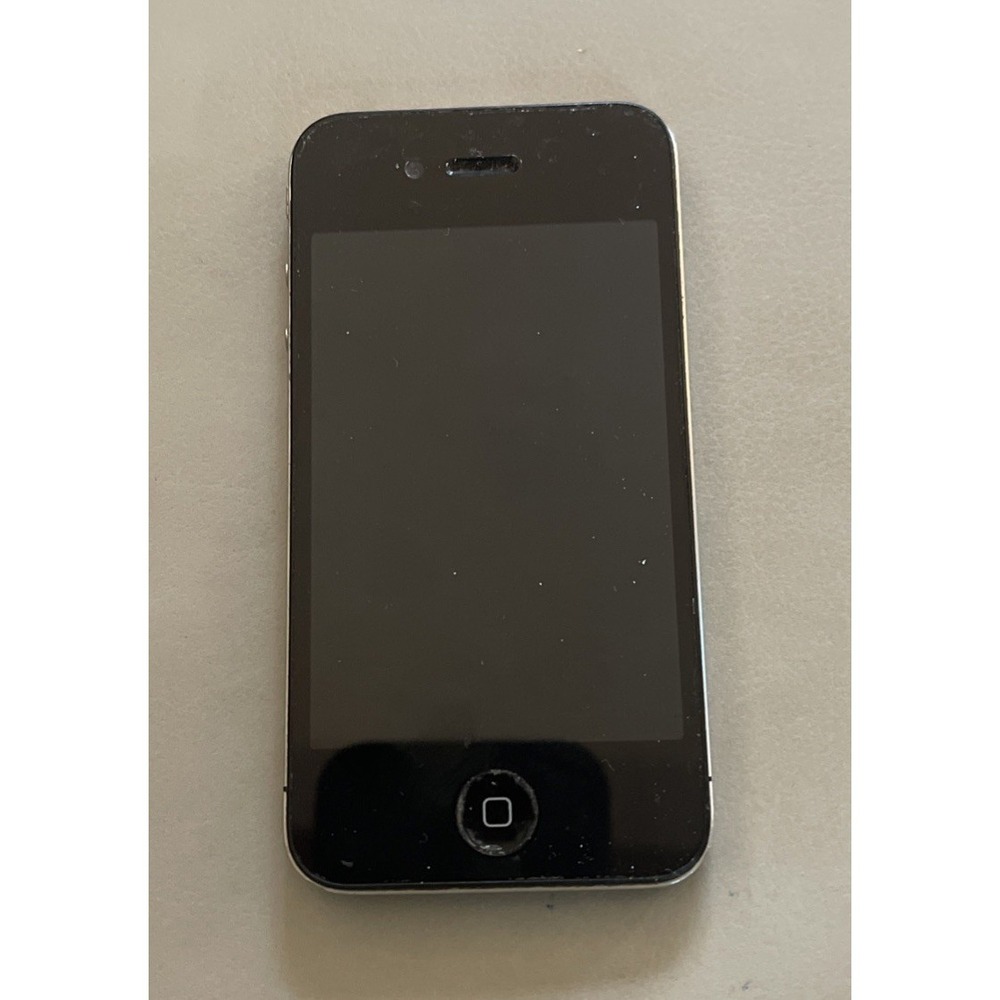 Apple iPhone 4 Black Working Back Glass Broken